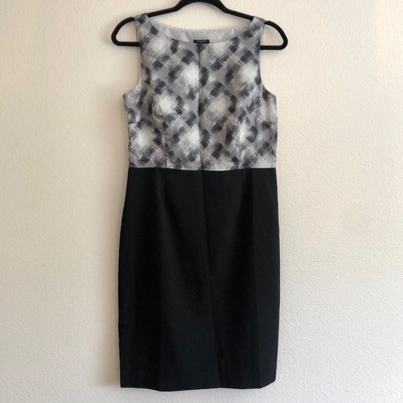 NWT Ann Taylor Grey And Black Dress - Picture 2 of 8